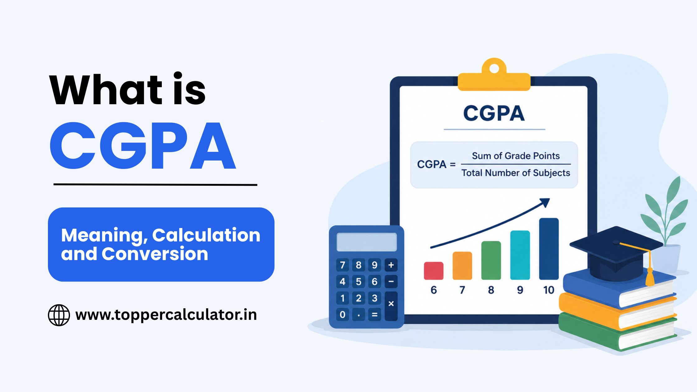 CGPA meaning and calculation formula infographic